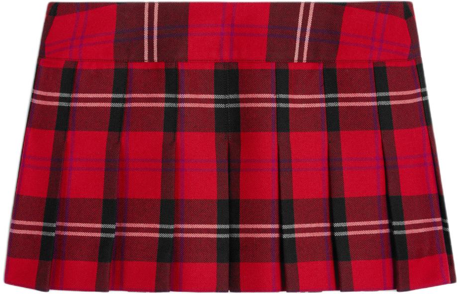 CELINE Casual Short Skirts Women's Red