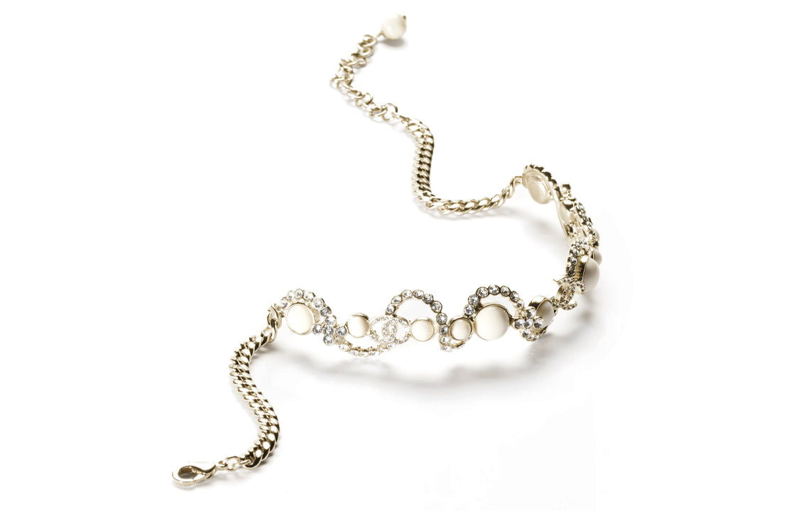CHANEL Necklaces Women's Gold