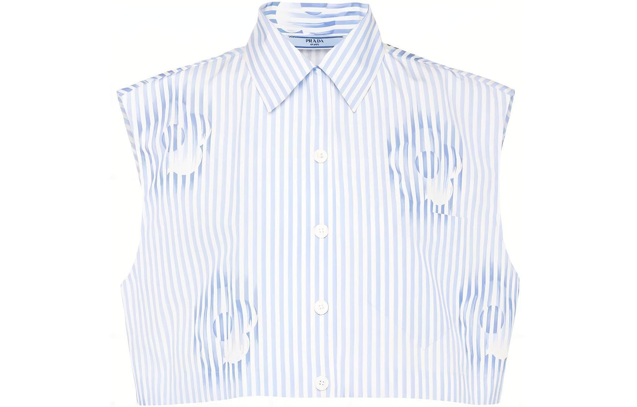 PRADA Crop Tops Women's Blue