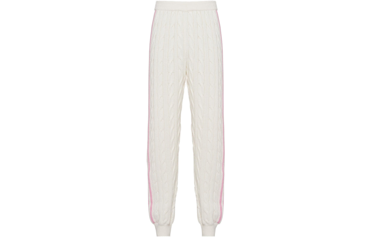MIU MIU Knitted Sweatpants Women's White