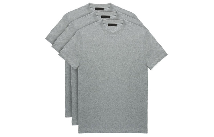 PRADA T-Shirts Men 3 Pack Gray