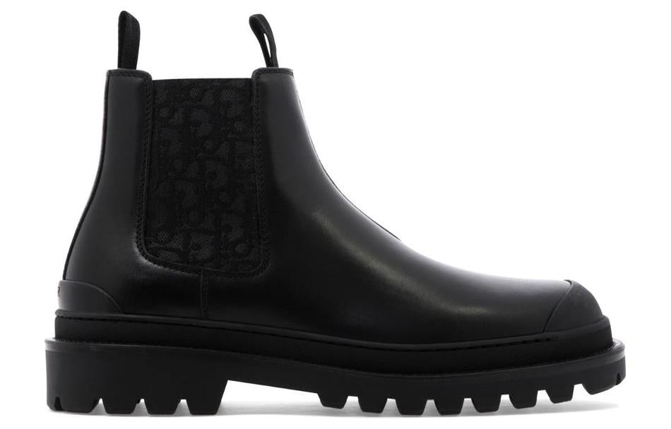 DIOR Explorer Short Chelsea Boots Men's Black