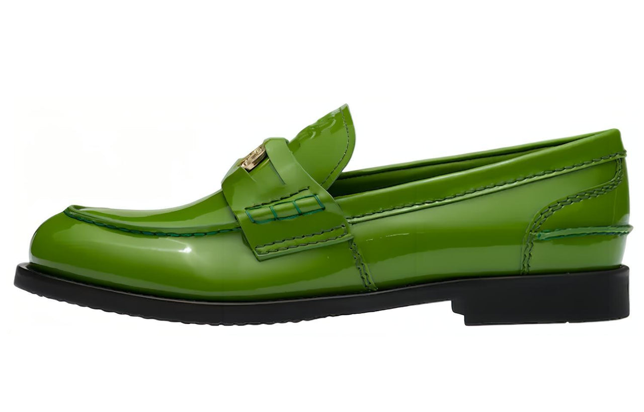 MIU MIU Penny Casual Single Shoes Women's Green