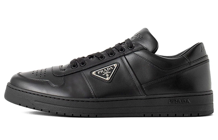 PRADA Wear-Resistant Low-Top Skateboard Shoes Men's Black