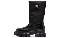 PRADA Monolith Knee high Boots Women's Black