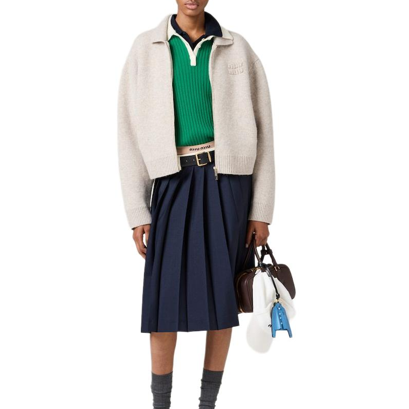 MIU MIU FW24 Sweater Women's Sandy Beige