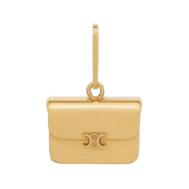 CELINE Brass Alloy Charms / Pendants Unisex Gold