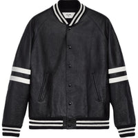 CELINE Leather Jacket Men's Black