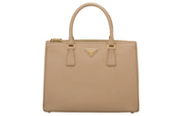 PRADA Galleria Killer Bag Leather Shoulder Bag Crossbody Bag Handbag Large Size Women's Sand Yellow