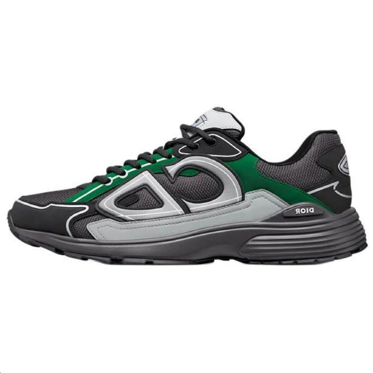 DIOR B30 Low-Top Casual Shoes Men's Dark Gray