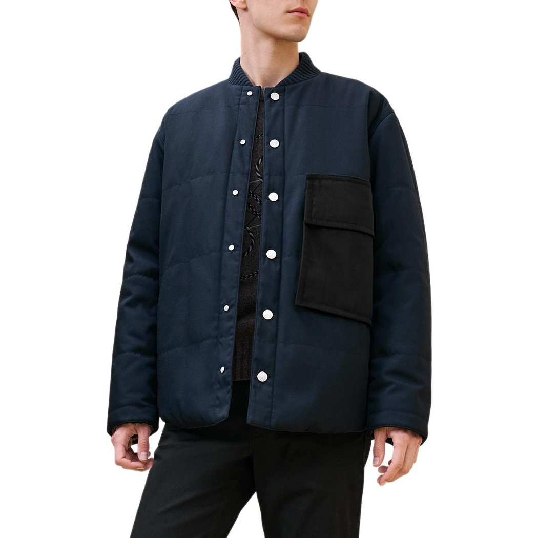 HERMES Jackets Coats Men's Ocean Blue