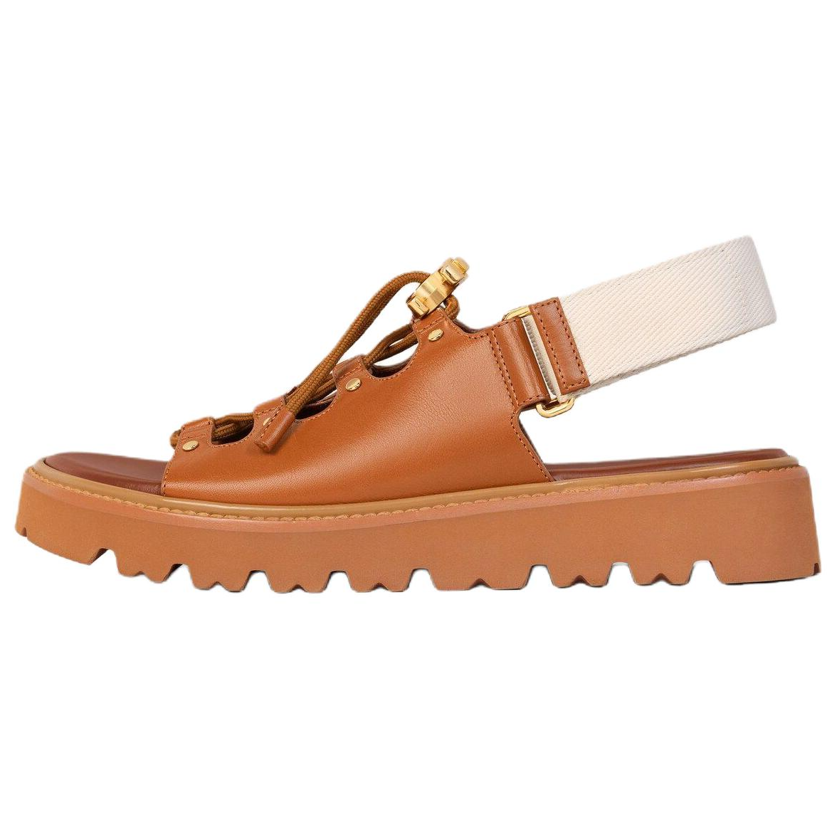 CELINE Billie One Strap Sandals Women's Brown