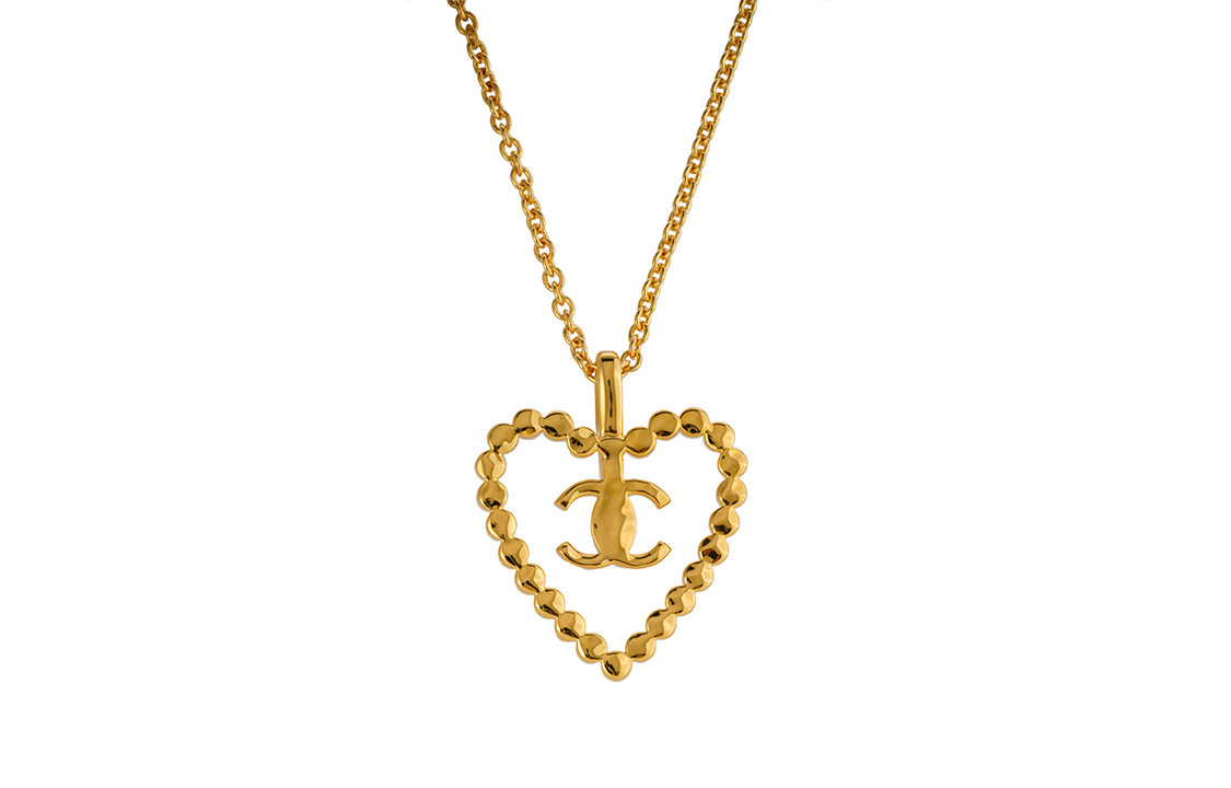 CHANEL Necklaces Women's Gold