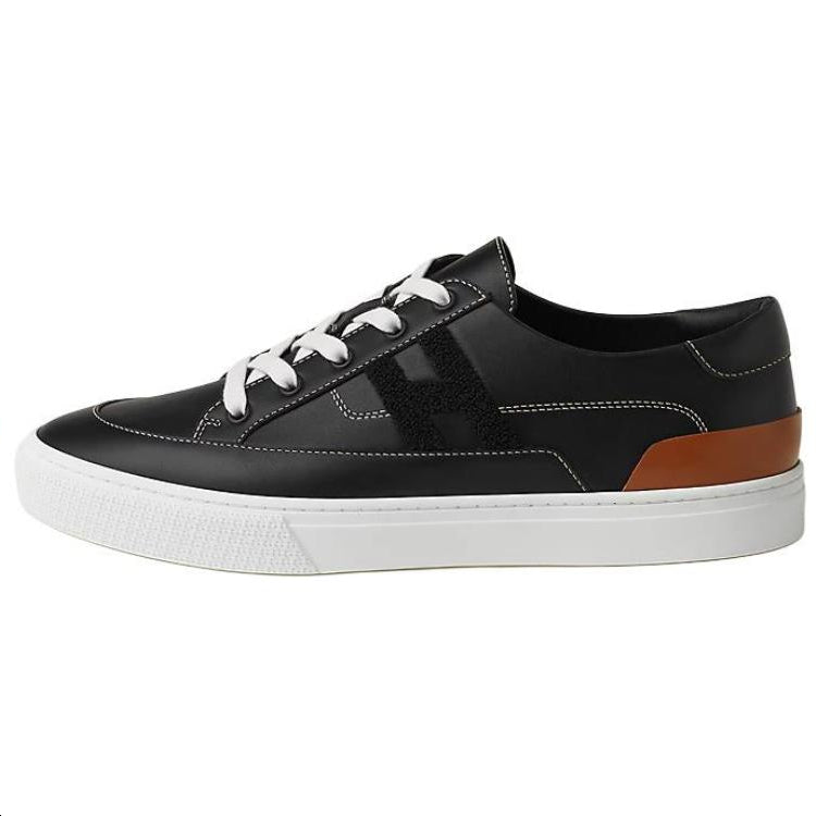 HERMES Deep Low-Top Skateboard Shoes Women's Black