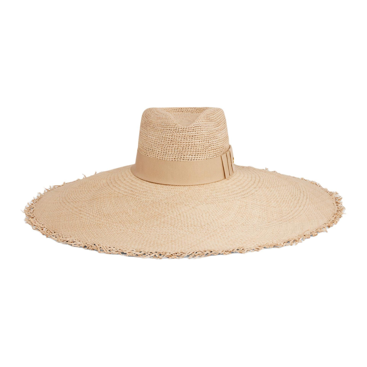 CELINE Wide brimmed Triomphe Hat In Straw
