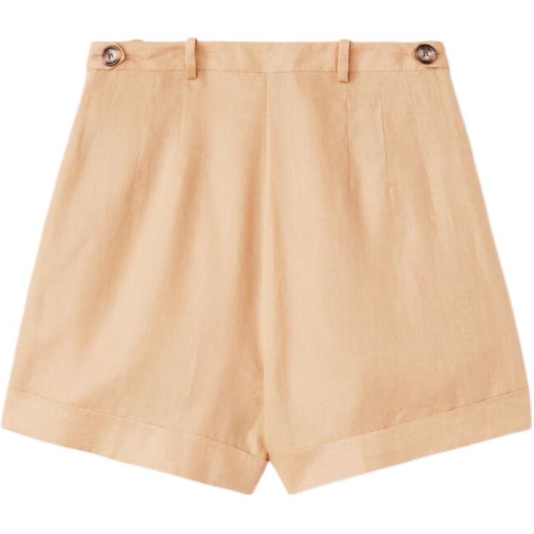 Loro Piana SS24 Casual Shorts Women's Ginseng Light Yellow