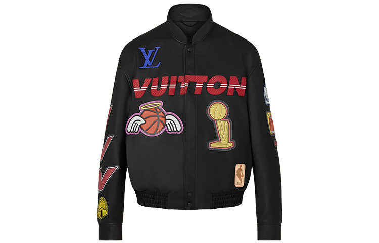 LOUIS VUITTON X Nba Logos Leather Hero Jacket