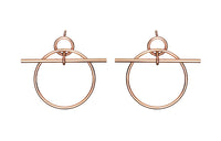HERMES Earrings Women's