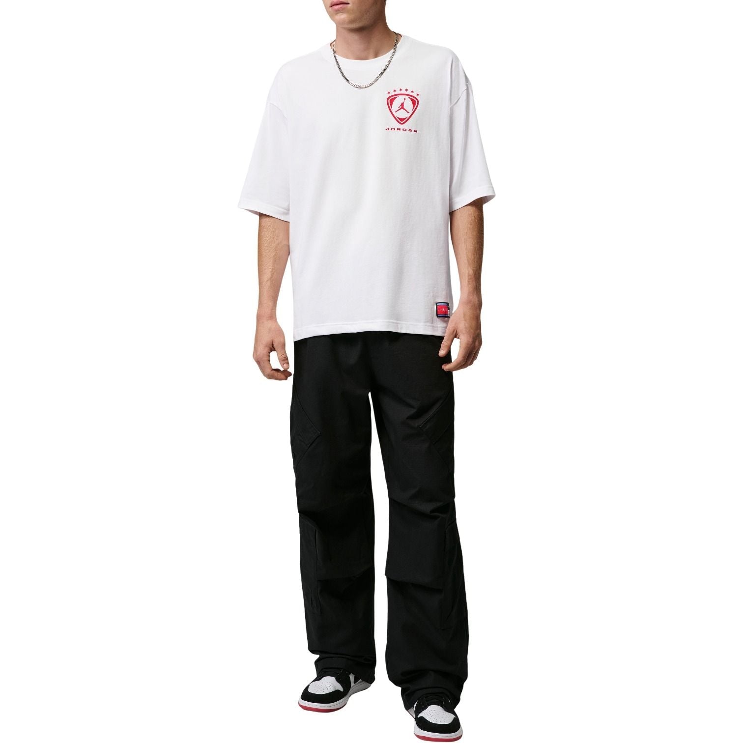 Jordan Brooklyn T-Shirt 'White University Blue' IO0010-100