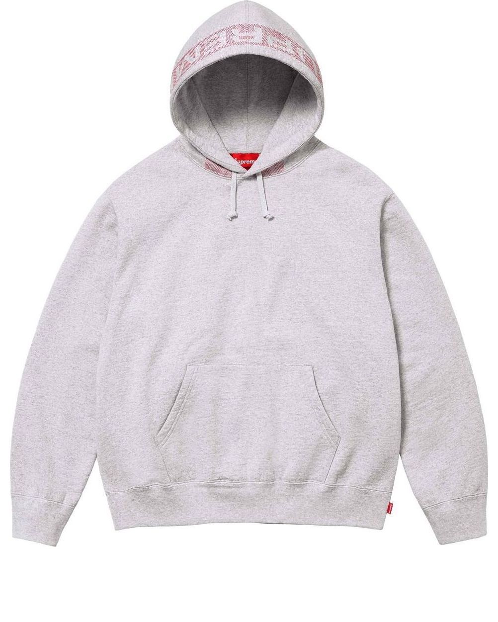 Supreme Jacquard Stripe Hooded Sweatshirt 'White' SUP-SS24-031