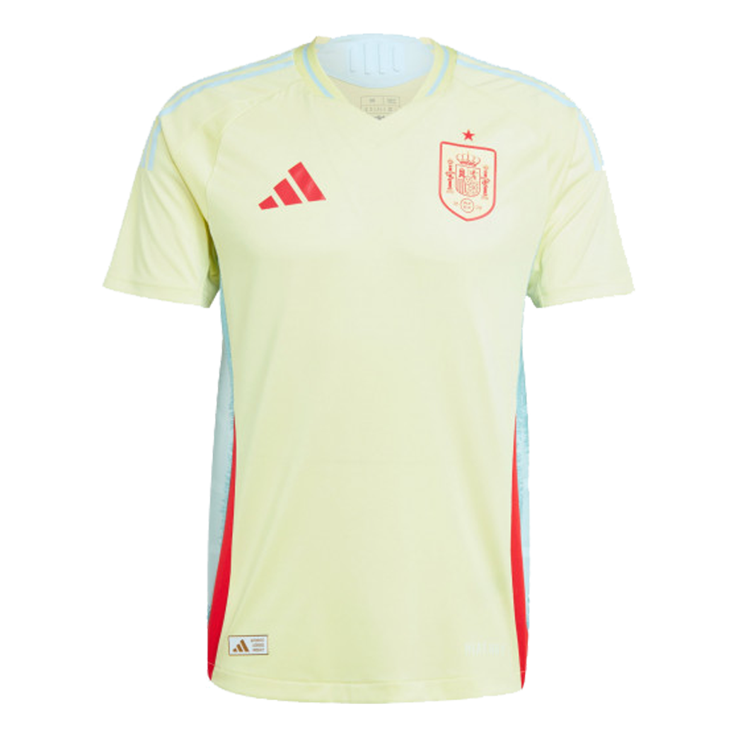 adidas Spain 24 Away Authentic Soccer Jersey Asia Sizing 'Yellow' IS9034