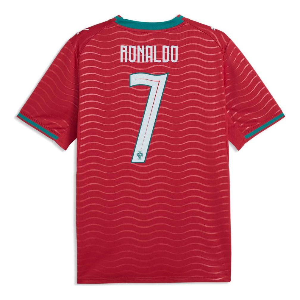PUMA Cristiano Ronaldo Portugal 2026 Home Player Jersey 'Club Red Green Lagoon' 788141-77