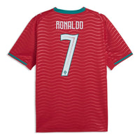 PUMA Cristiano Ronaldo Portugal 2026 Home Player Jersey 'Club Red Green Lagoon' 788141-77