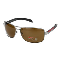 PRADA Stainless Steel Aviator Sunglasses Men's Silver