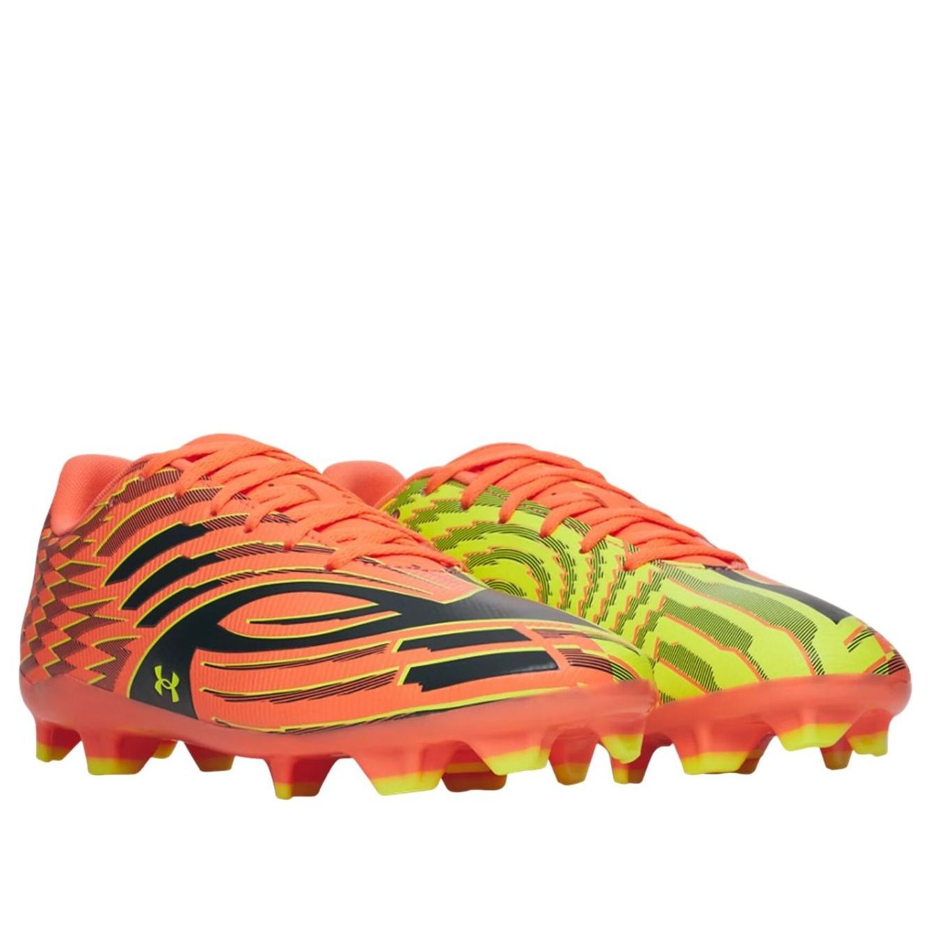 Under Armour Shadow Select 4 FG 'Electric Tangerine Arden Green High Vis Yellow' 6006230-824
