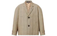 LOUIS VUITTON Prince Of Wales Cropped Coat Jackets Coats Women's Spring Outfit Camel