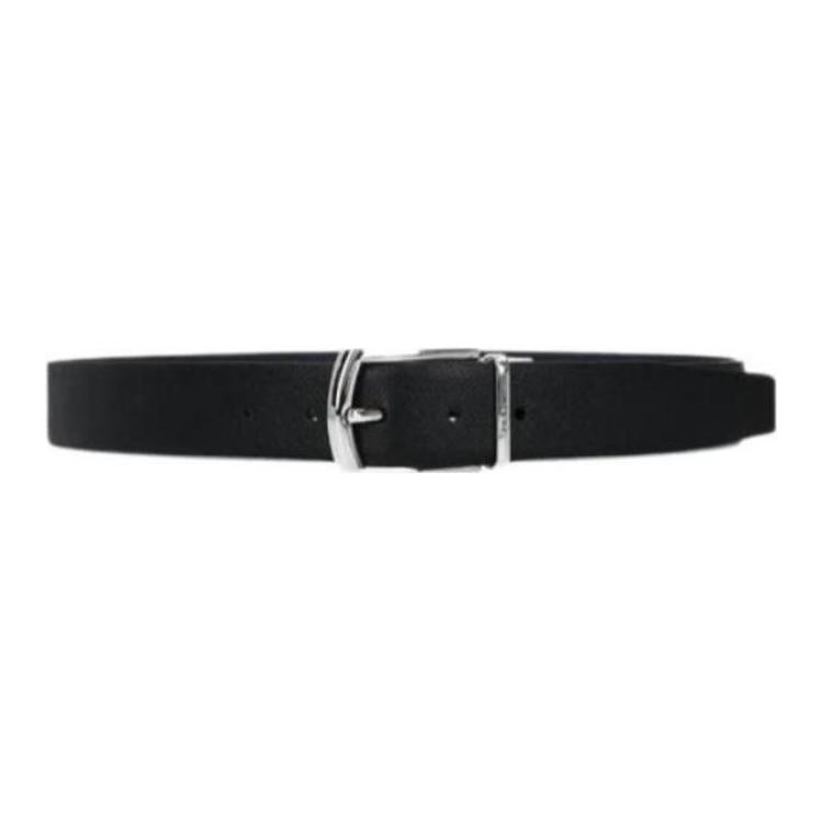 PRADA Leather Belts Unisex Black Width 3.4CM