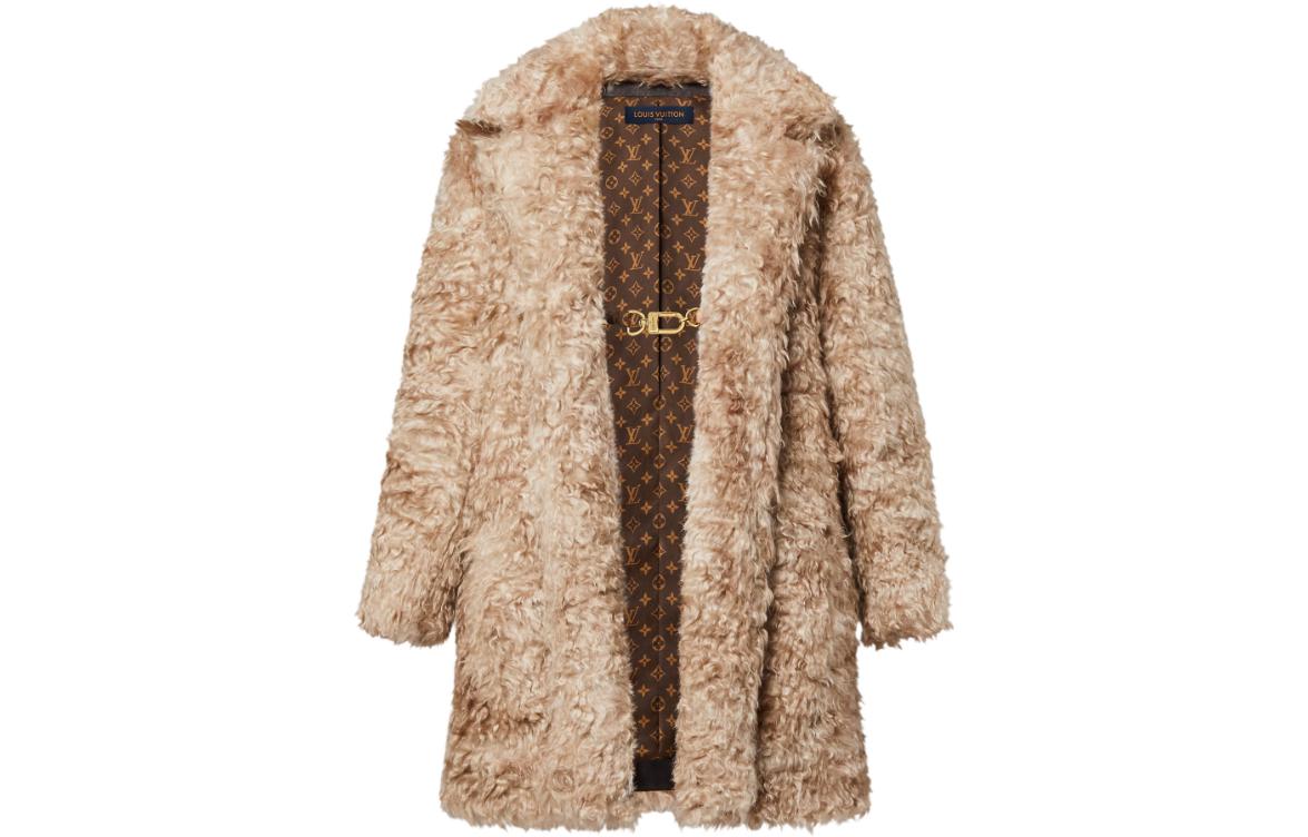 LOUIS VUITTON Oversized Faux Fur Coat