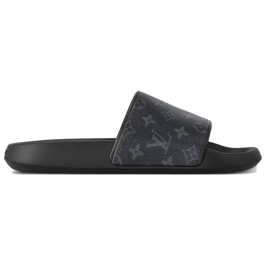 LOUIS VUITTON Waterfront MuleBlack Monogram Sandals