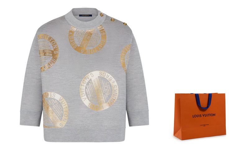 LOUIS VUITTON FW21 Cashmere Sweater Women's Gray