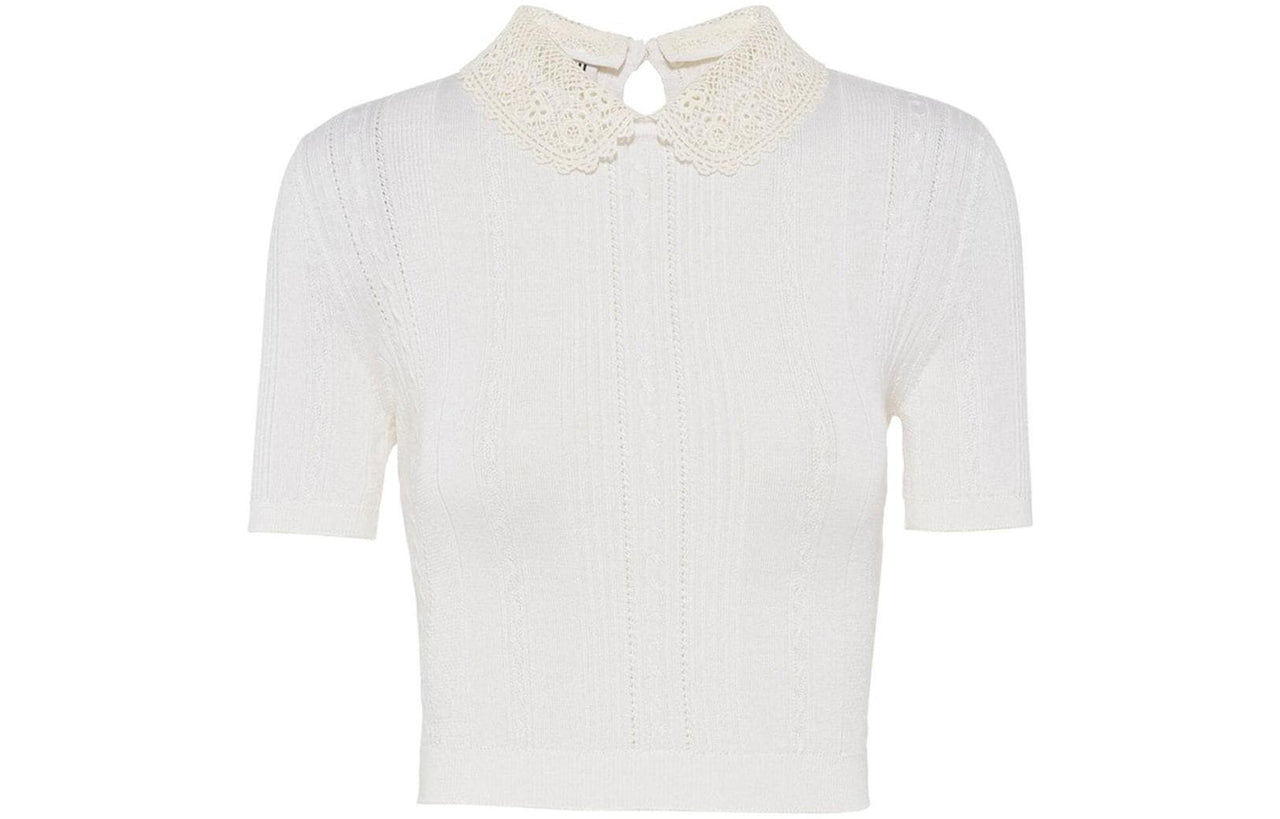 MIU MIU FW22 Fitted Knitwear Women's White
