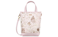 DIOR Cotton And Linen Blend Canvas Bucket Bag Handbag Shoulder Bag Crossbody Bag Kids' Bag Kids' Light Pink