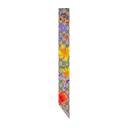 (WMNS) Gucci 26 GG Flora Silk Scarf 'Pink' 609317-3G001-9772