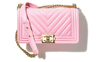 CHANEL 22SS Spring And Summer LEBOY Calfskin Flap Bag, One Shoulder Handbag, Crossbody Bag Medium Size Women's Pink