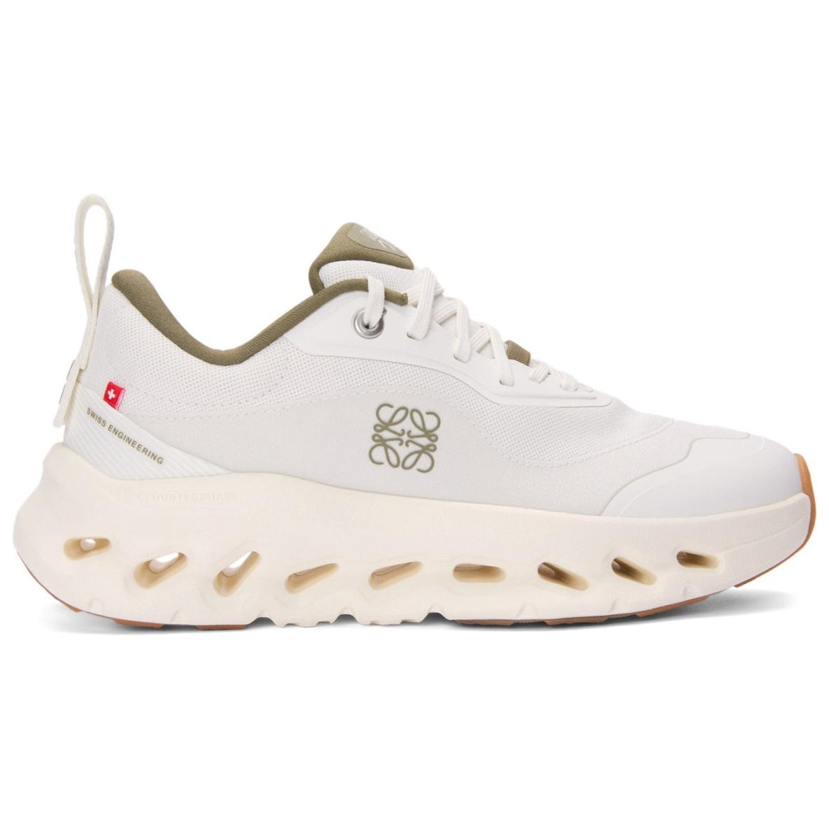 On x LOEWE Cloudtilt 2.0 Low Top Casual Shoes Women's White Green