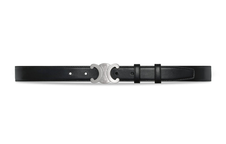 CELINE Medium Triomphe Belt In Taurillon Leather