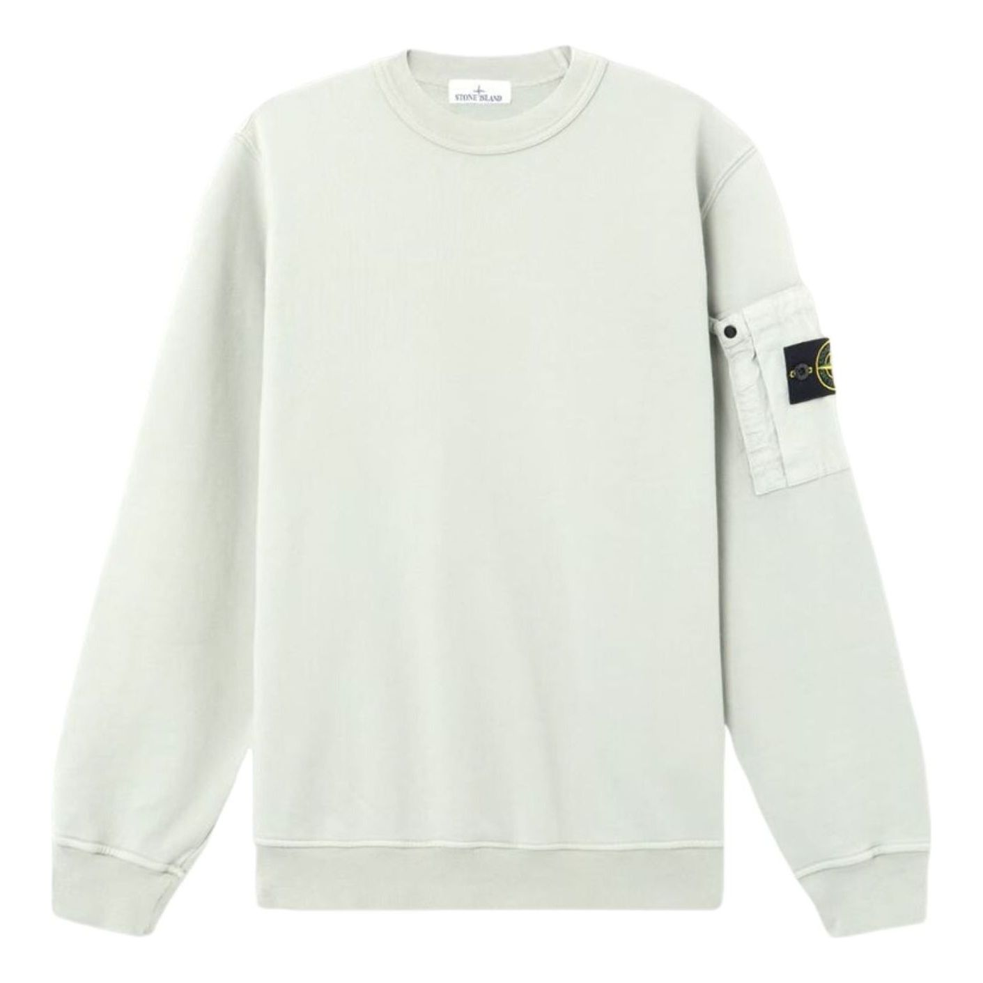 STONE ISLAND 6100019 Seasonal Pocket Crewneck Sweatshirt 'Sage Green' L1S156100019S0410V0055