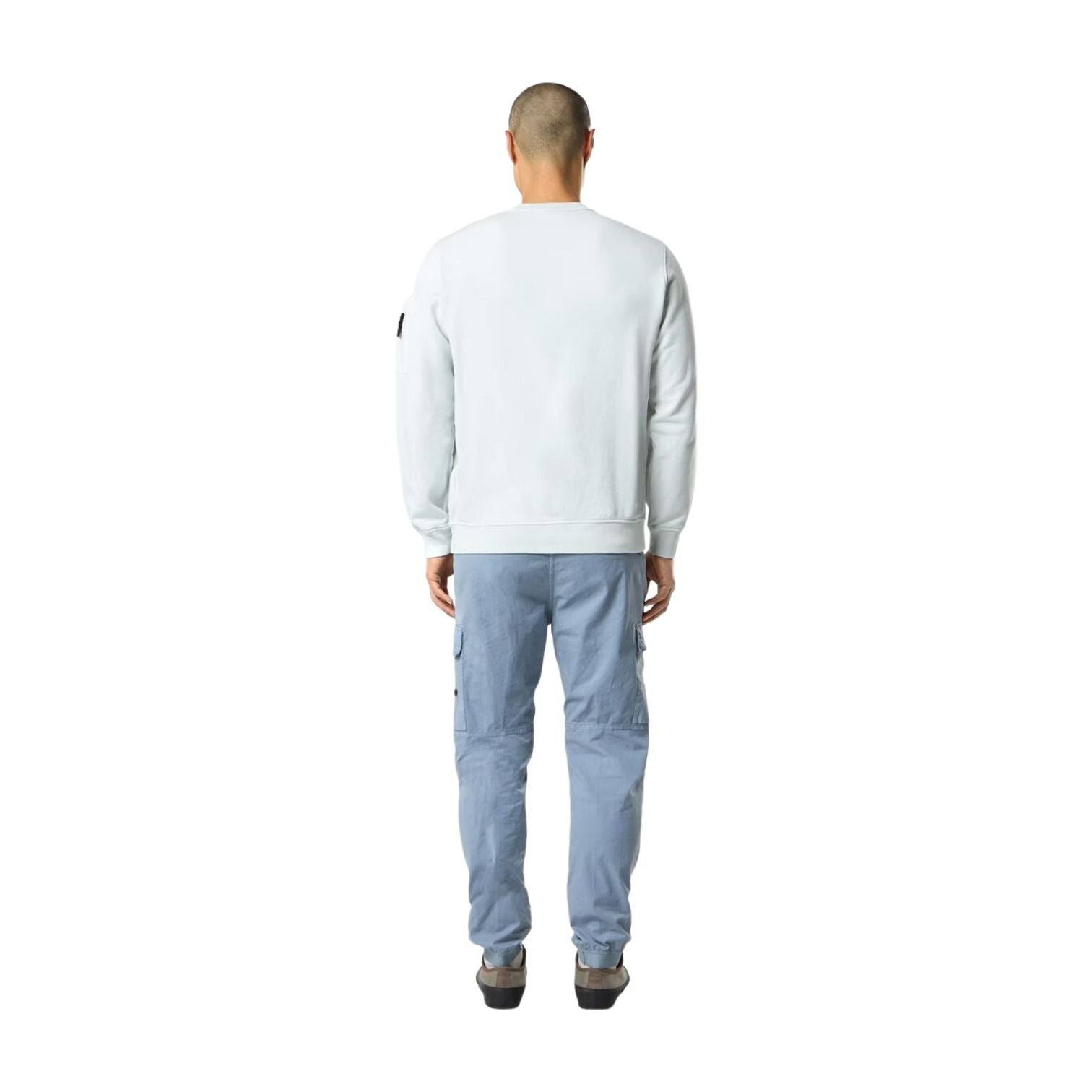 STONE ISLAND 6100019 Seasonal Pocket Crewneck Sweatshirt 'Sky Blue' L1S156100019S0410V0041