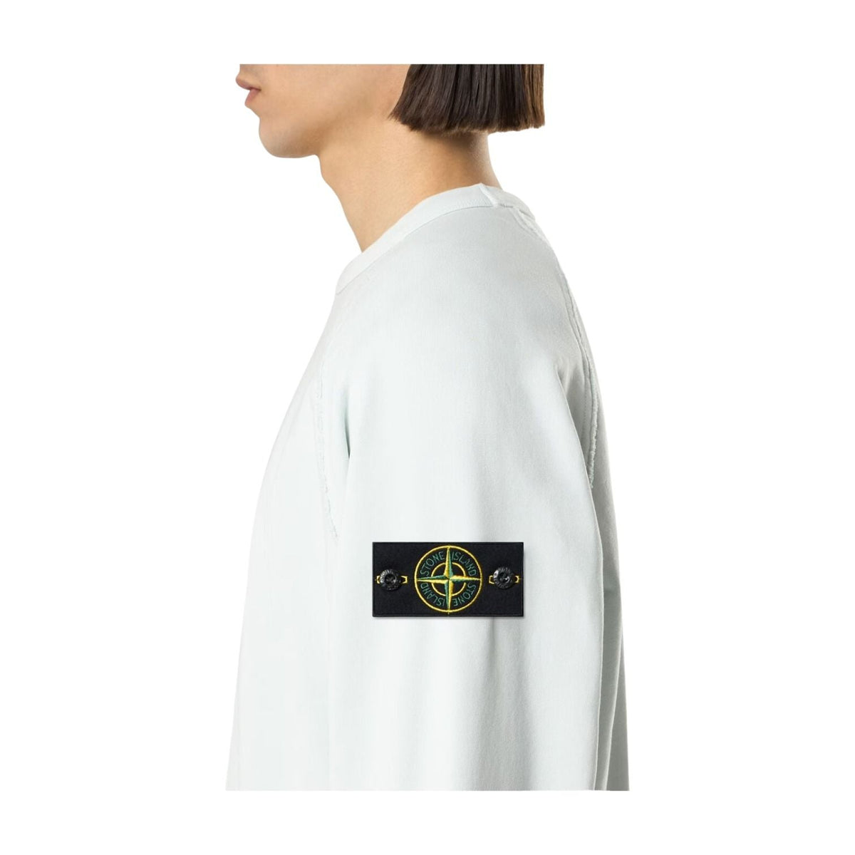 STONE ISLAND 6100041 Oversized Crewneck Sweatshirt 'Sky Blue' L1S156100041S0051V0041