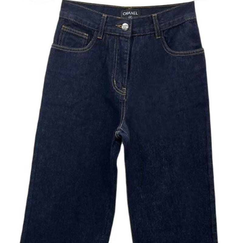 CHANEL Jeans Women's Dark Blue