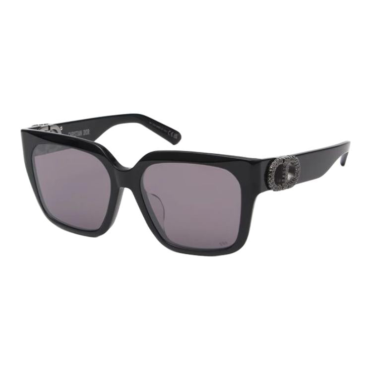 DIOR Plastic Square Sunglasses Unisex Black