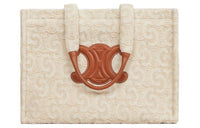 CELINE Cabas Thais Fabric Tote Bag, Shopping Bag, Handbag Tubas Women's Natural & Tan