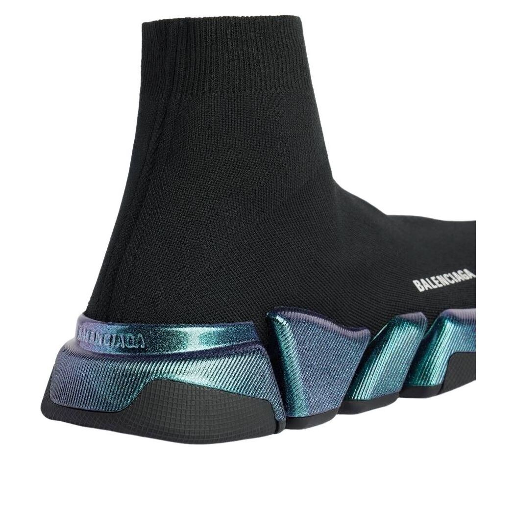 (WMNS) Balenciaga Speed 2.0 Iridescent 'Black' 617196W2DDB1040
