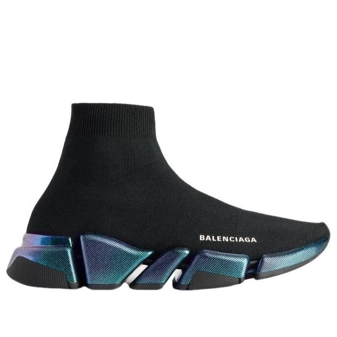 (WMNS) Balenciaga Speed 2.0 Iridescent 'Black' 617196W2DDB1040