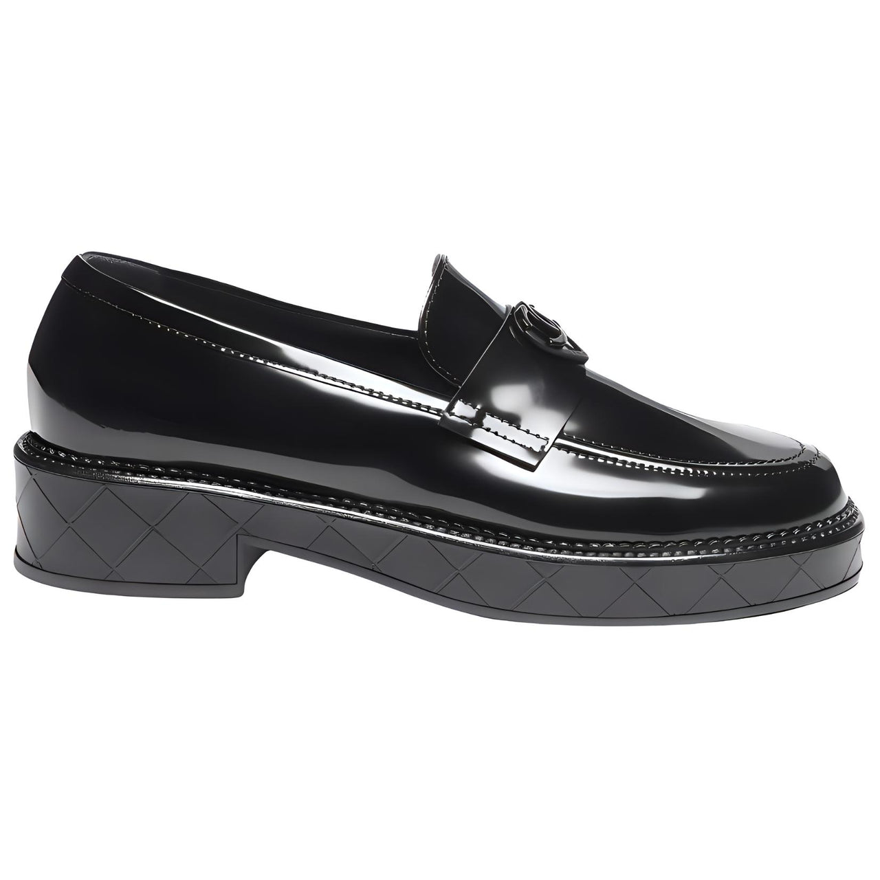 CHANEL 24K Loafers 4cm Women's Black