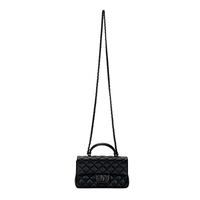 CHANEL Classic Flap CF Leather Crossbody Handbags Women's Black